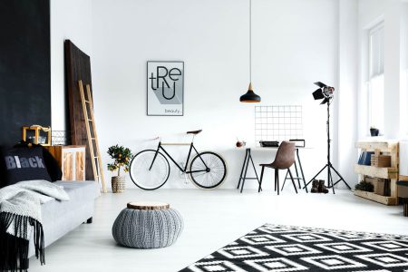 arredare la casa con una bicicletta
