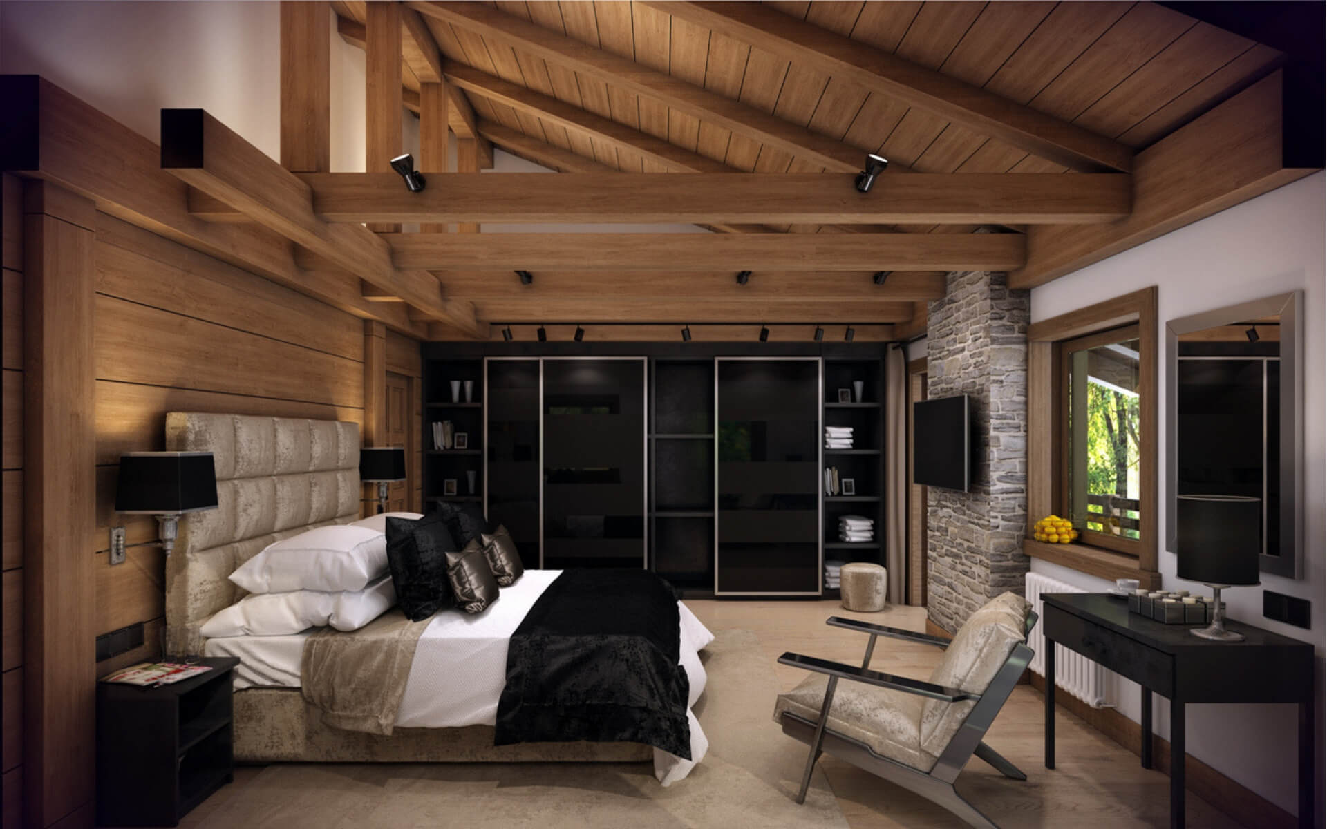 Suggerimenti per ottenere una camera da letto accogliente e rilassante in una casa in montagna