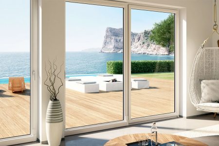 Porta scorrevole per mettere in comunicazione interno ed esterno della casa