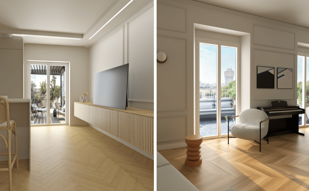 idee abbinamento finestre alluminio in casa
