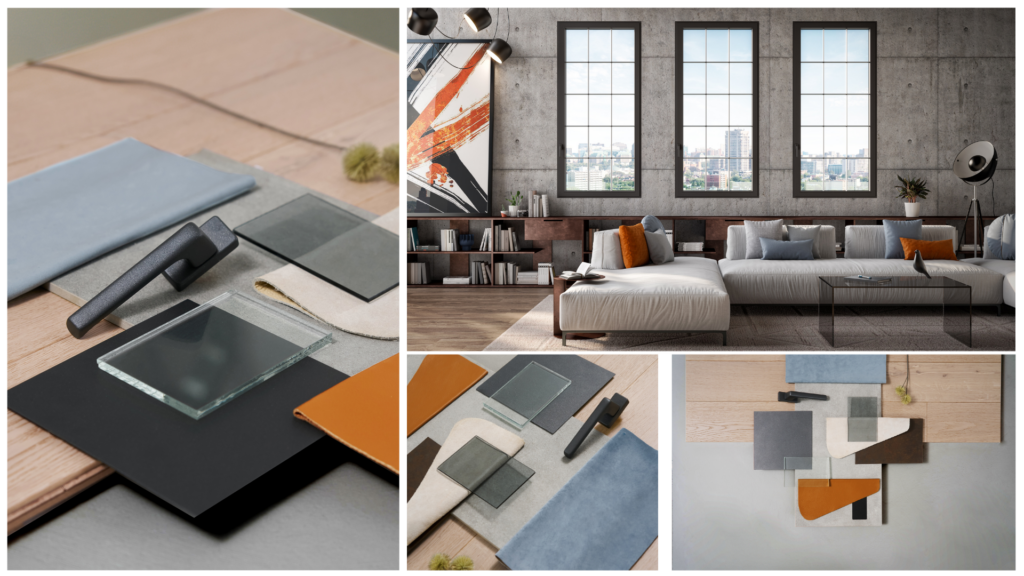 Collage stile industriale