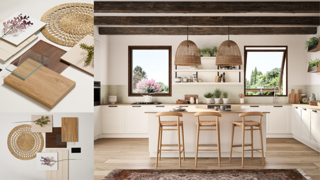 Casa arredata in stile boho chic