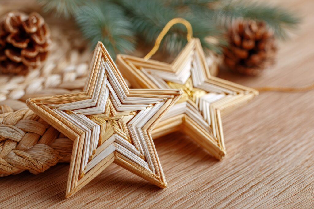 Decorazioni boho chic Natale