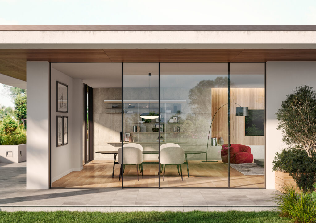 Infissi Skyline di Oknoplast per il tuo giardino d'inverno