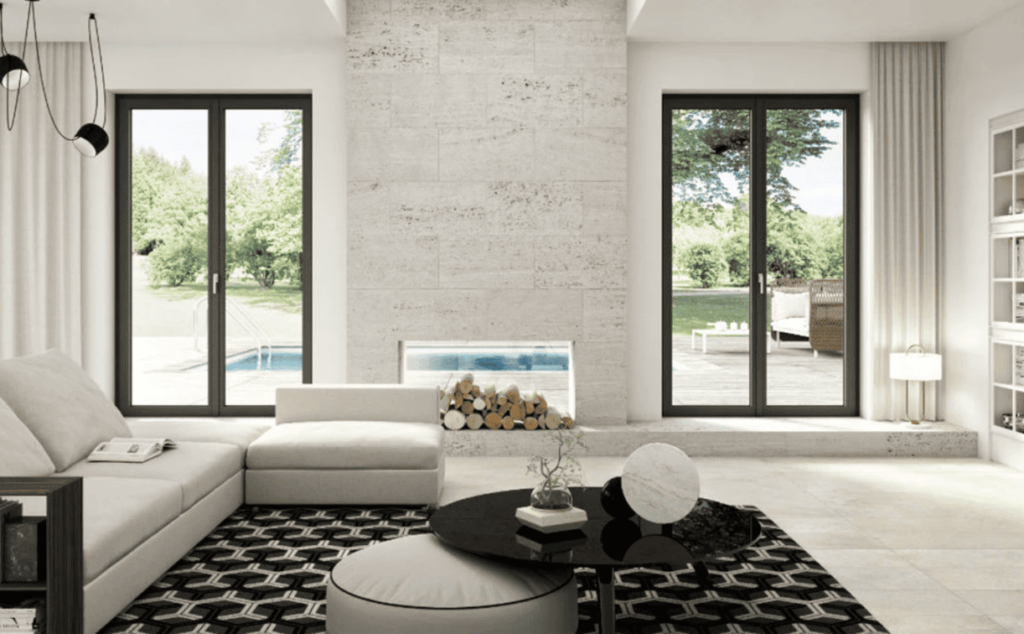 living room molto moderno e luminoso