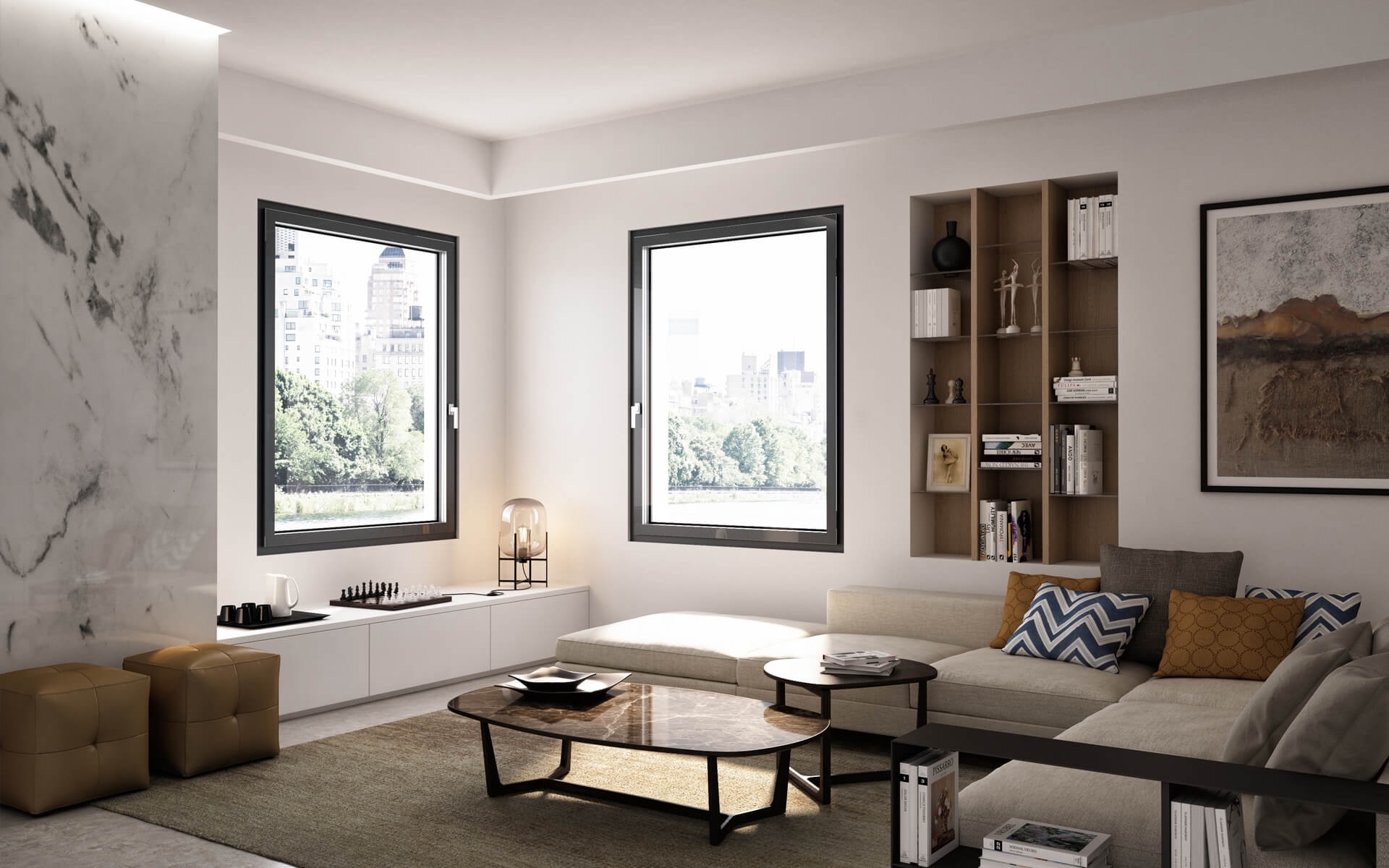 Arreda la tua zona living con Prolux Vitro, delle finestre tutto vetro dall'estetica innovativa