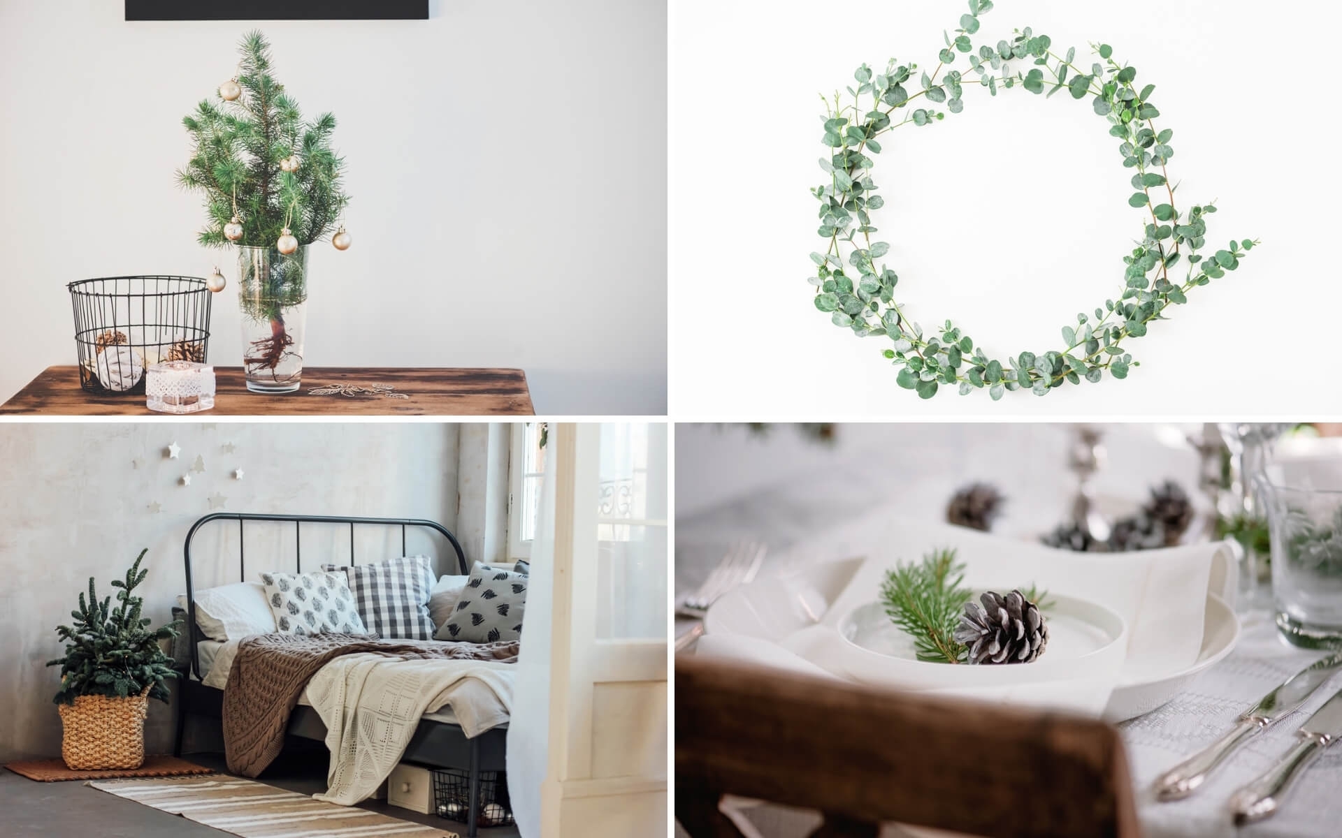 Suggerimenti per arredare la casa a Natale in stile minimal