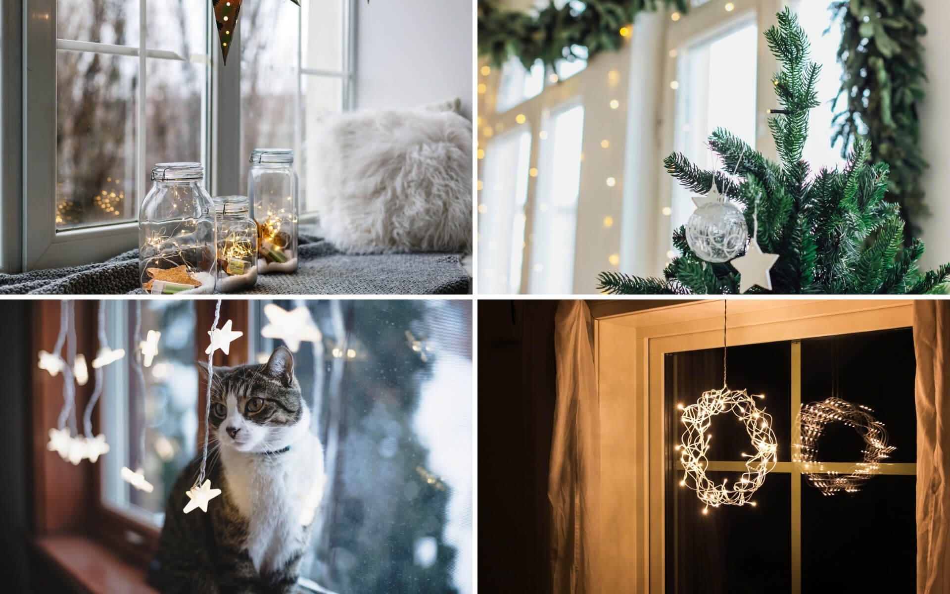 Suggerimenti e idee per decorare le finestre a Natale con luci e addobbi
