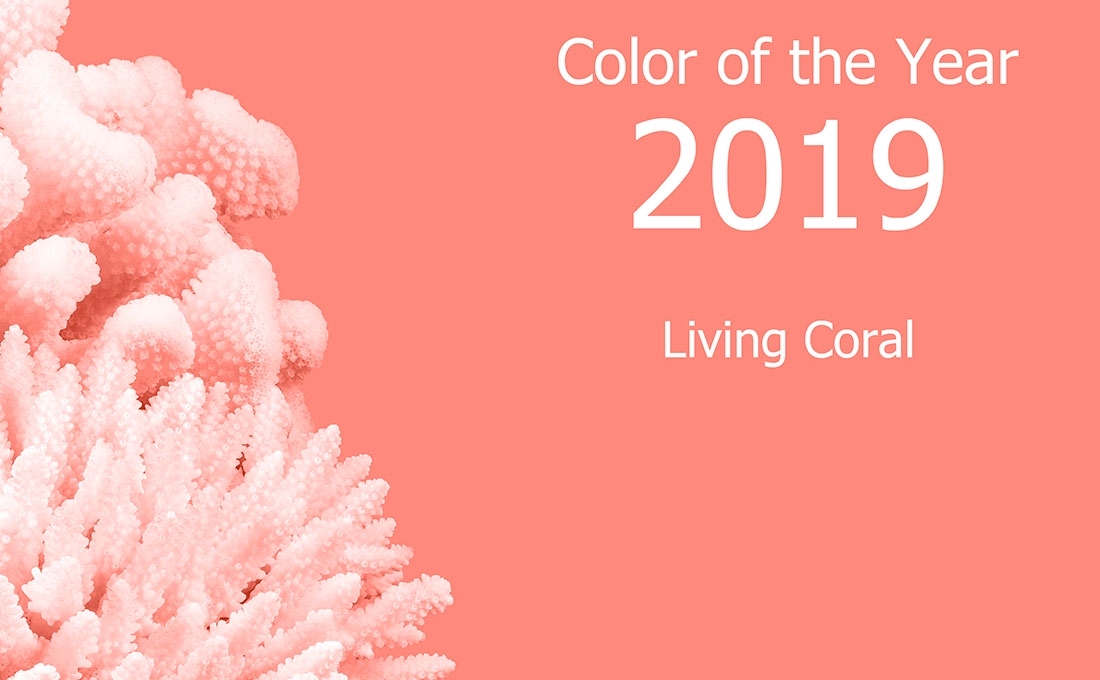 Color corallo Pantone 2019 interior design
