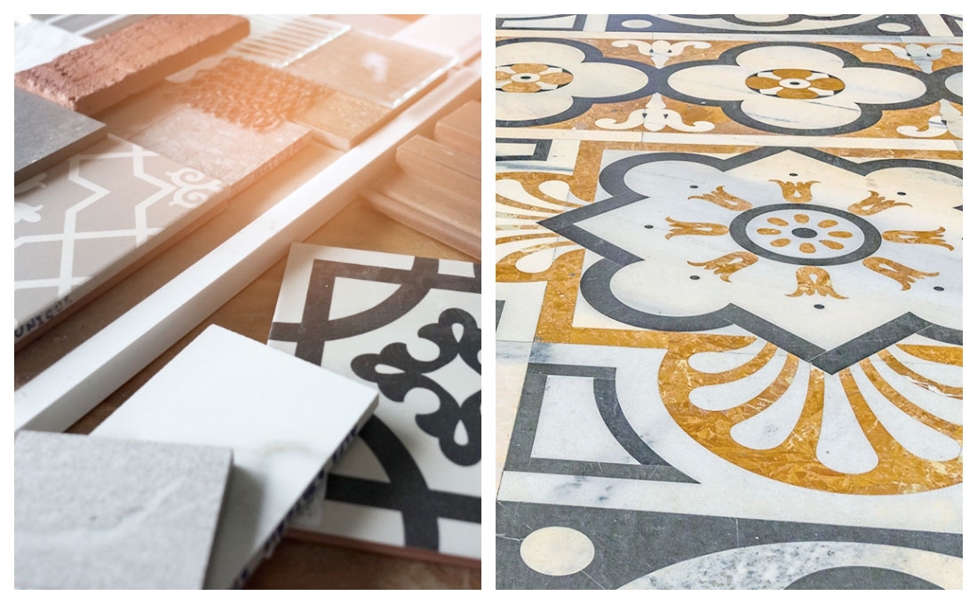 Arredare con i pavimenti in ceramica o colorati