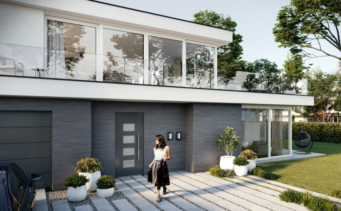 porta-alluminio-grigia-casa-villa-stile-moderno