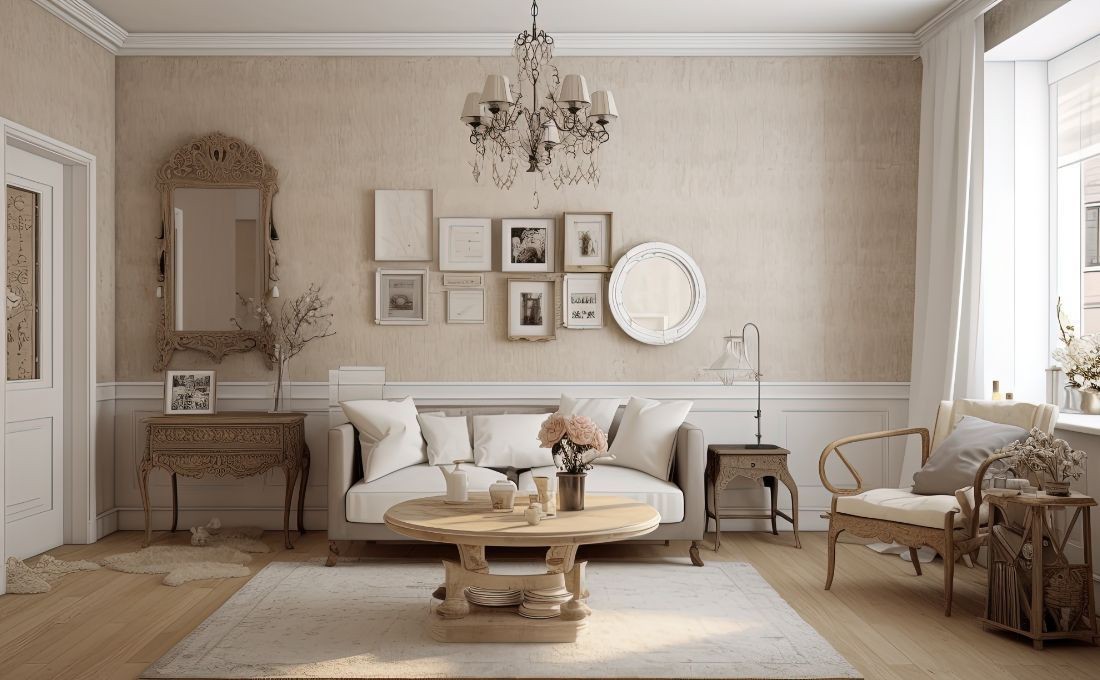 idee per shabby chic contemporaneo