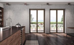 Finestre in PVC in noce naturale ecoNATURA