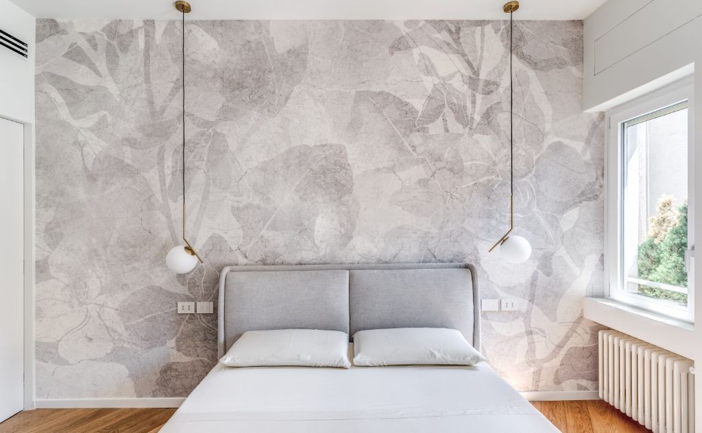 La camera da letto dell'appartamento quartiere Isola Milano ristrutturato con infissi Oknoplast
