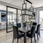 Cucina e zona pranzo appartamento Vigevano con infissi Oknoplast