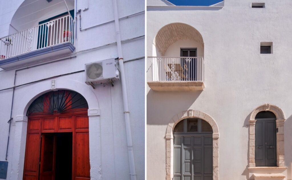 Palazzina storica centro di Ostuni ristrutturata con Oknoplast