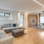 Zona living con accesso al giardino