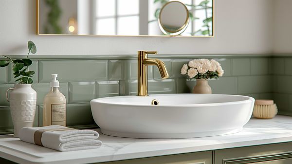 lavabo-moderno-bagno-rivestimento-verde-con-rubinetto-oro.jpeg