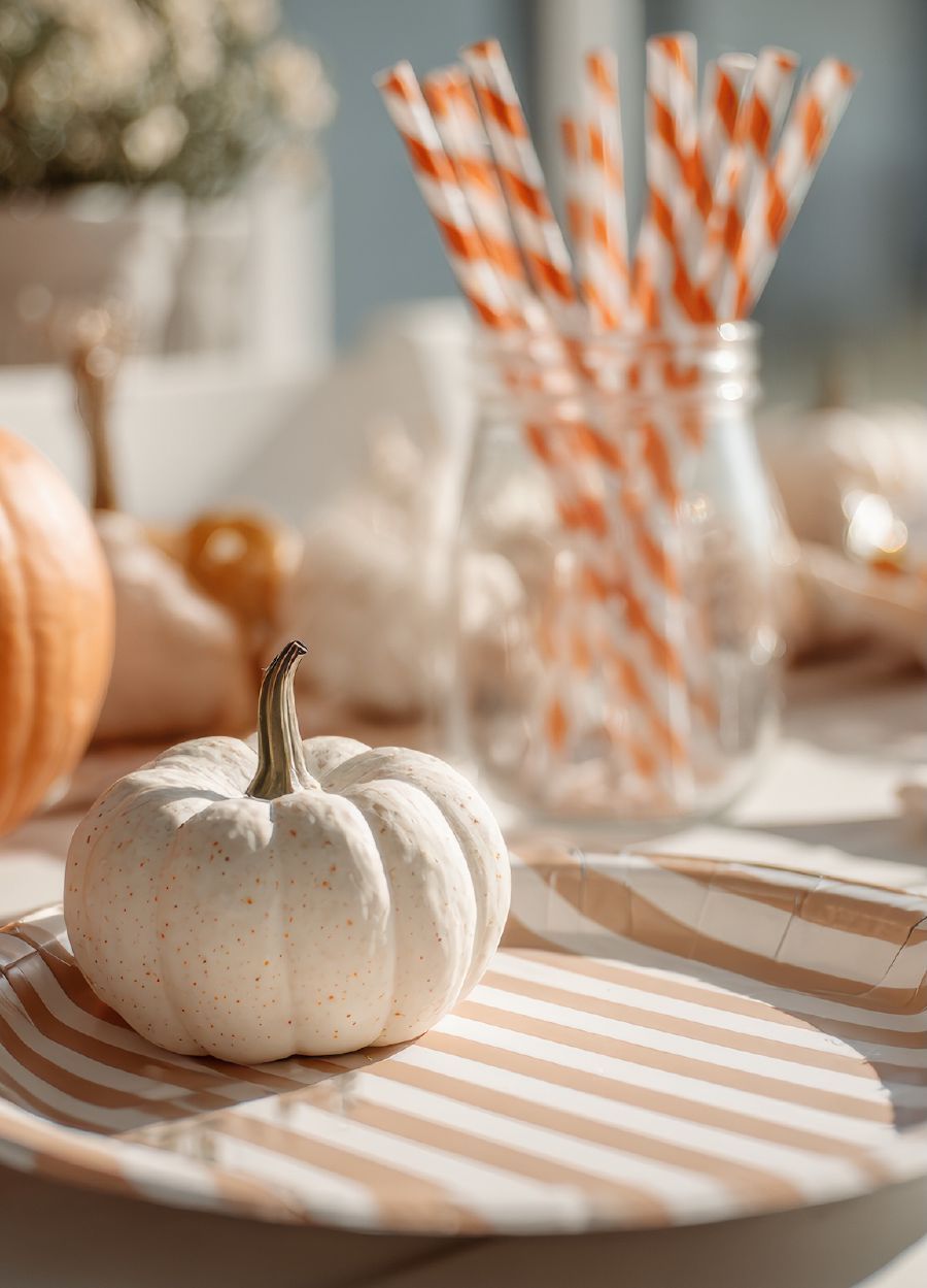 tavola-halloween-piatti-cannucce-righe-arancioni.jpeg