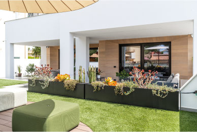 HST Motion Oknoplast vista dal giardino