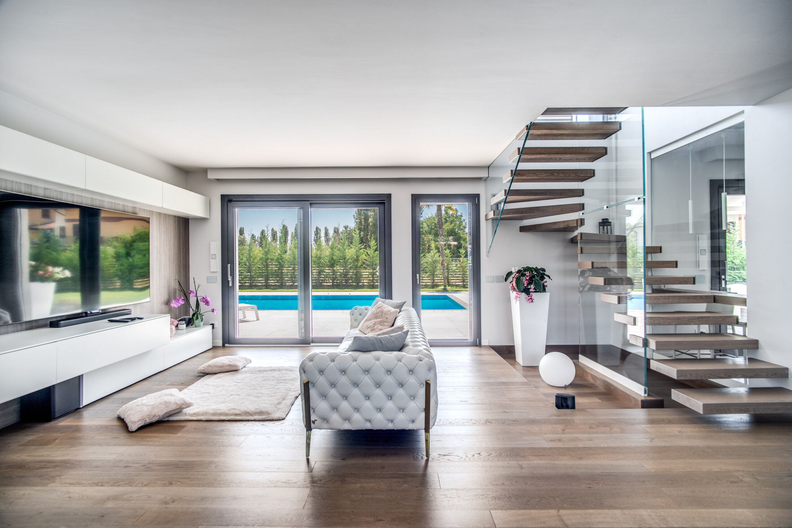 villa Brando zona living con HST Motion Prolux Evolution
