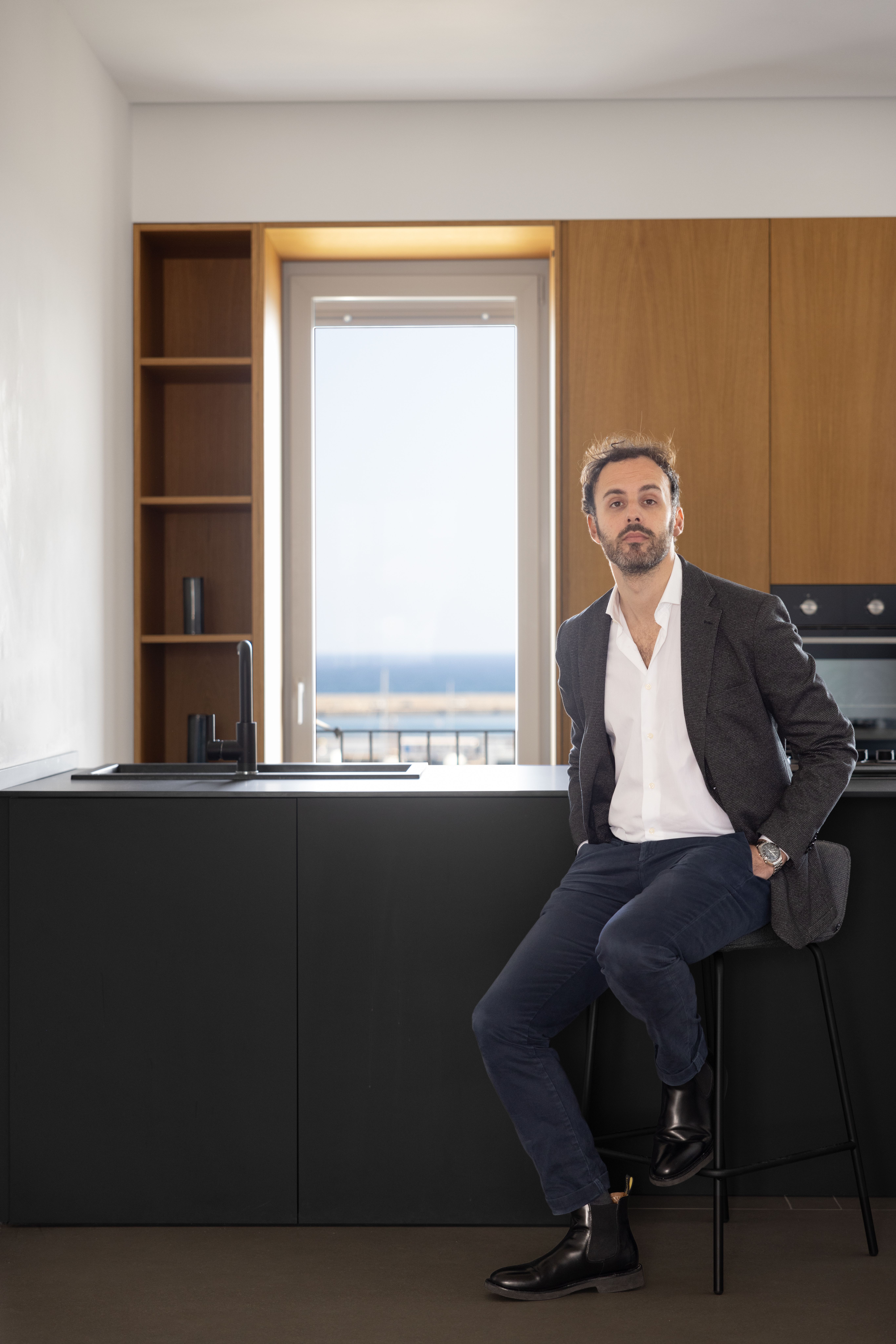 zona cucina appartamento Palermo ristrutturato con infissi Oknoplast